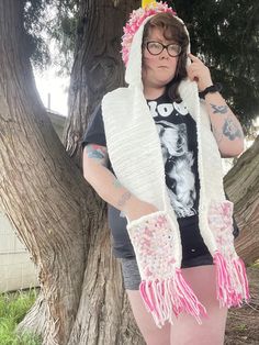 handmade unicorn hooded scarf. any color combo available. can add flowers to mane as well. Crochet Tarot, Crochet Hooded Scarf, Jester Hat, Tarot Bags, Crochet Unicorn, Hooded Scarf, Pdf Patterns, Crochet Scarves, Color Combo