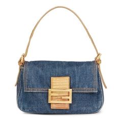 Fendi Denim Bag, Vip Series, Fendi Mini Bag, 2000s Bags, Jean Bag, Fendi Mini, Expensive Bag, Dream Bags, Fendi Bag