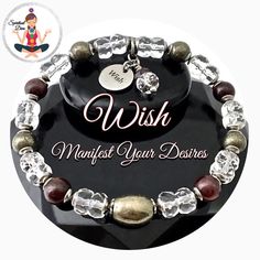 WISH Manifestation Energy Healing Crystal Reiki Gemstone Bracelet – Spiritual Diva Jewelry Manifestation Energy, Crystals For Manifestation, Crystal Reiki, Raise Your Vibration, Mind Power, Power Crystals, Manifestation Affirmations, Spiritual Healing, Energy Crystals