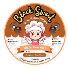 the label for an uni - tea home made dessert