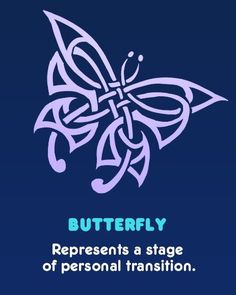 butterfly represents a stage of personal transition