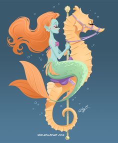 Kellee Riley, Mermaid Illustration, Mermaid Fairy