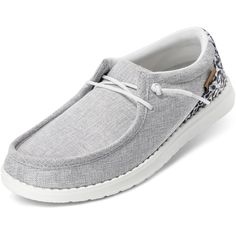 PRICES MAY VARY. COMFORTABLE UPPER: Women’s loafer shoes are made from a soft, cotton canvas upper; lightweight and perfect for everyday wear. Lined with a light cotton lining for simple and breathable strides. An easy-on system with no-tie, elastic laces to keep the fun going all day long ALL DAY FOOT CARE: The removable arch support insoles help realign your whole body and reduce foot pressure, providing equal load distribution for the spine and joints. These are perfect choices for women work Morton's Neuroma, Casual Slip On Shoes, Orthopedic Shoes, Loafer Shoes Women, Shoe Insoles, Long Hours, Foot Care, Whole Body, Elastic Laces