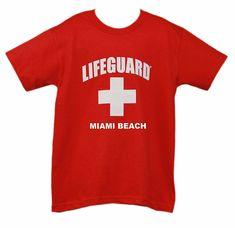 eBay Listing Template NEW YORK CITY STORE Lifeguard Kids Miami Beach T-shirt Official Life Guard Tee Junior Red BrandNyc Factory Item Condition New Fast Shipping! Description Don't miss out on a classic item like this! Our KIDS Miami Beach Lifeguard tee has a high quality screen print logo that will not fade. Kids unisex "Life Guard" t-shirt is officially licensed with Lifeguard neck tags and hang tags. Lifeguard tee is machine washable and makes a great gift! Cotton Officially Licensed Lifeguar Lifeguard Shirt, Beach Lifeguard, Life Guard, Distressed Shirt, Winter Hats For Men, Retro Tee, Beach T Shirts, Jersey Shore, Kids Pajamas