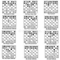 chess game with the pieces in black and white stock photo - image 419784