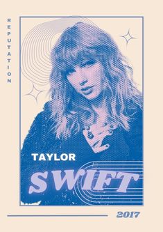 taylor swift concert poster with the words taylor swift on it