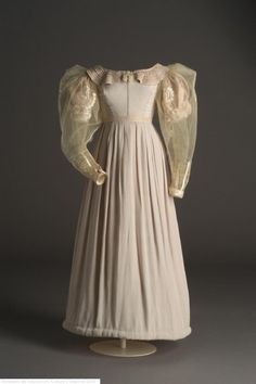 Early 19th Century Fashion, 1820s Fashion, 1800's Dress, Regency Fashion, Antique Fashion, 19th Century Fashion, Period Outfit