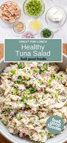 Dive into a refreshing and nutritious meal with our Wholesome Tuna Salad Delight. Perfect for a quick lunch or a light dinner, this recipe combines tender tuna with crisp vegetables and a zesty dressing that will tantalize your taste buds. Packed with protein and bursting with flavor, it's a healthy choice that doesn't compromise on taste. Whether you're meal prepping for the week or looking for a satisfying snack, this tuna salad is sure to become a favorite in your kitchen. Enjoy the simplicity and goodness of this delightful dish. Healthy Tuna Recipes, Healthy Tuna Salad, Lunch Healthy, Healthy Tuna, Tuna Salad Recipe, Tuna Recipes, Yogurt Recipes, Tuna Salad, Healthy Food Choices