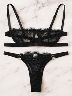 Cute Lingerie, Lingerie Outfits, Lace Lingerie Set, Pretty Lingerie, Lace Lingerie, Bra And Panty Sets, Bra Styles, Lingerie Fashion, Lingerie Sleepwear