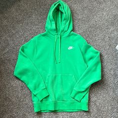 Awesome Green Color, New Without Tags, Perfect Condition Size Small Nike Green Hoodie, Nike Green Fleece Tops, Nike Green Sporty Hoodie, Nike Sporty Green Hoodie, Green Nike Hooded Sweatshirt, Nike Green Hoodie For Spring, Nike Green Fleece Hoodie, Casual Green Nike Hoodie, Green Nike Fleece Hoodie