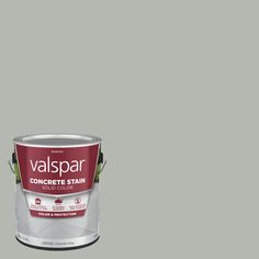 Valspar Solid Color Concrete Sealer instantly boosts curb appeal with a rich coat of protective color that stands up to weather, salt and chemicals. Valspar Concrete Gray Water-based Flat Ready-to-use Concrete Stain (1-Gallon) | 024.1082320.007 Valspar Concrete Stain, Transparent Concrete, Concrete Stain Colors, Concrete Basement Floors, Concrete Stains, Method Soap, Concrete Stain Patio, Walker House, Color Concrete