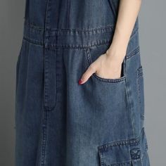 Update your casualwear collection with the On-Time Denim Overall Dress. In a flatteringly A-line silhouette, wide shoulder straps, side pockets, and maxi length, the dress pairs perfectly with simple heels or ankle boots and a coordinating crossbody leather bag. Specifications Side Pockets A-line Silhouette Wide Shoulder Straps Square Neckline Mid-Calf Length Relaxed Fit Sleeveless Cut Size Chart In Inches Size Lenght Hip Waist One Size 40.1 45.6 38.5 90s Overalls, Overalls 90s, Simple Heels, Overalls Plus Size, Crossbody Leather Bag, Instagram Dress, Denim Overall Dress, Hippie Dresses, Tank Top Camisole