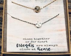 Best Friend Gift Best Friend Necklace Bff Necklace God Made | Etsy Inspirational White Jewelry For Best Friend Gift, Best Friend Jewelry For 2, Bff Necklace, Best Friend Necklace, Friend Jewelry, Bff Necklaces, Best Friend Jewelry, Gift Best Friend, Friend Necklaces