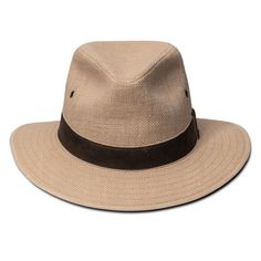 The Kooringal Edward Drover Cotton Linen Safari Hat is a classic style finished with great attention to detail. The sturdy linen hat has a great lightweight feel and is highly breathable with airflow eyelets and a polyester mesh lining to keep your head cool even on the hottest summer days. Made of natural linen and sporting a chocolate faux suede headband, this Kooringal Edward Drover wears great all day. Brim 2 1/2" Crown Pinched Crown 4 1/2" Front/Sides 4 1/4" Back Features Made from Linen UPF 50 Rated for Great Sun Protection Polyester Sweatband 100% Leather Headband Polyester Mesh Inner Lining for Breathability Sizes This hat is available in sizes Small and Large This hat(Small) is listed as 59cm M/L by the manufacturer, and can fit anyone from 58cm - 59cm This hat(Large) is listed at Classic Beige Panama Hat For Outdoor, Classic Beige Sun Hat For Outdoor, Adjustable Linen Hats, Classic Lightweight Sun Hat For Outdoor, Classic Beige Hat With Upf 50+, Classic Beige Hats For Outdoor, Classic Beige Outdoor Hat, Classic Adjustable Linen Hat, Classic Cotton Fedora With Short Brim