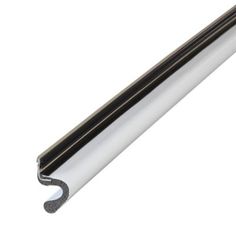 a black and white metal tube on a white background