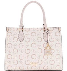 Find ideas๏ฟฝand inspiration for NEW Guess Women's Large Logo Tote Bag Satchel Handbag - Blush, Women's Bags Blush Interior, Guess Women, Logo Tote Bag, Guess Handbags, Guess Bags, Color Blush, Satchel Handbag, Gold Fabric, Satchel Handbags