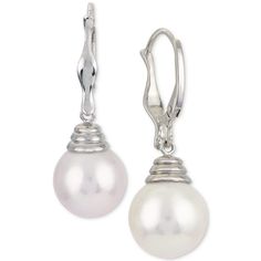 in stock Classic Pearl Earrings From Macy's For Anniversary, Classic Macy's Pearl Earrings For Anniversary, Macy's Classic Pearl Earrings For Anniversary, Macy's Classic Pearl Anniversary Earrings, Classic Silver Pearl Earrings With French Hook, Classic Round Pearl Earrings With French Hook, Classic Drop Earrings With Lever Back, Classic Silver Jewelry With Lever Back Ear Wires, Classic Drop Earrings With Lever Back Ear Wires