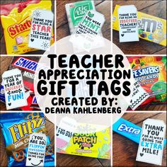 teacher appreciation gift tags created by deanna kahlenberger for teachers and students