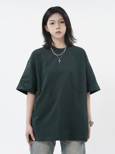 Our Oversized Plain T-Shirt is perfect for an effortless, everyday look. Its simple, casual design pairs well with any bottoms and provides a relaxed fit for maximum comfort. Whether it's a day spent lounging at home or a day out with friends, this basic tee is sure to become a wardrobe staple.
Gender: WomenMaterial: CottonClothing Length: RegularSleeve Length: Short Sleeve Style: Drop ShoulderCollar: Round Neck Oversize Tshirt Outfits, Oversized Outfit, Plain T Shirt, Casual Design, Urban Wear, Plain Tshirt, Tshirt Outfits, Basic Tee, Out With Friends