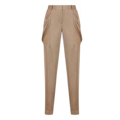 Ultra slouchy pockets make on unexpected (and thoroughly sporty) appearance on these tailored satin pants.Self: 56% Polyester, 44% RayonColor: light javaHand wash Elegant Trousers With Cargo Pockets, Elegant Bottoms With Cargo Pockets For Spring, Scalloped Lace Dress, Pockets Pants, Satin Pants, Straight Leg Trousers, Pocket Pants, V Neck Dress, Straight Leg Pants