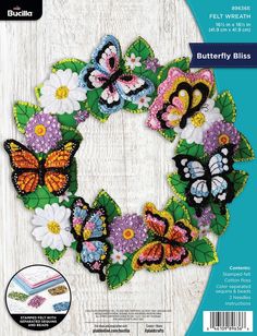 the crafty kit includes butterflies and flowers