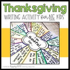 the thanksgiving writing activity for kids