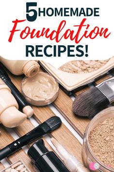 It's so easy to make your own DIY Foundation! Learn how to make homemade foundation powder and liquid foundation with these simple recipes! How To Make Homemade Foundation, Diy Makeup Foundation, Diy Natural Makeup, Homemade Foundation, Diy Concealer, Diy Foundation, Diy Makeup Recipe, Skincare Foundation, Makeup Recipes