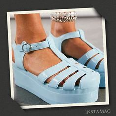 Color: Baby Blue Material: Synthetic Size: 8 Us Heel: 2.5in Back & 2.25in Front Platform Condition: Brand New. No Box, In Shoe Cover Bags. From Jeffrey Campbell, Step Up Your Shoe Game In A Bold And Playful Take On The Classic Fisherman Shoe, This Jelly Sandal In Baby Blue Color Is Featured In A So Chunky Silhouette With An Eye-Catching Platform And Buckle Detailing. -Adjustable Strap -Lined Footbed -Textured Outsole Baby Blue Color, Shoe Cover, Fisherman Sandals, Baby Blue Colour, Jeffrey Campbell Shoes, Shoe Covers, Jelly Sandals, Blue Sandals, Jeffrey Campbell