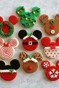 an image of some decorated cookies on the app for disney's christmas cookie contest