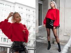 Patent Leather Skirt, Red Leather Skirt, Black Leather Skirts, I Feel You, Heel Boots, High Heel Boots, Leather Mini, Skirt Leather