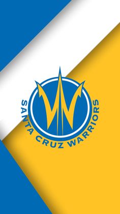 an image of the san diego warriors logo on a blue and yellow background with white stripes