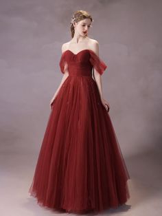 Aline Prom Dress, Off Shoulder Party Dress, Burgundy Homecoming Dress, Beaded Party Dress, Tulle Party Dress, Elegant Wine, Floral Dress Formal, Simple Prom Dress, Blue Homecoming Dresses