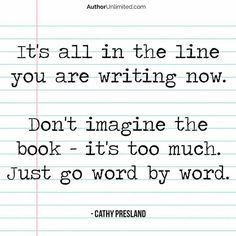 a piece of lined paper with the words it's all in the line you are writing