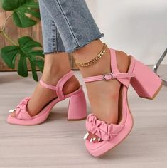 Summer Chunky High Heeled Sandals For Women on Luulla Pinterest Pretty, Knee High Boots Flat, High Heeled Sandals, Platform Flats, Pin Pin, Team Board, Chunky High Heels, Boot Pumps, Fashion Board