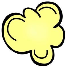 a yellow flower with black outline on it