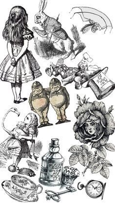 an image of alice and the seven dwarfs