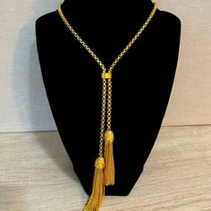 Fringe & Fabulousness! J. Crew Gold Lariat Tassel Necklace Is The Perfect Compliment To Any Outfit! Measures 27 Inches Long, Features A Goldtone With Fringe Tassel (6 Inches Long) Accents. New Without Tags. Dust Bag Included. Adjustable Gold Long Necklace For Formal Occasions, Lariat Jewelry With Tassels For Party, Adjustable Lariat Tassel Necklace, Party Lariat Jewelry With Tassels, Adjustable Long Tassel Necklace, Elegant Latkans Necklace As A Gift, Adjustable Lariat Necklace With Tassels, Long Lariat Necklace With Tassels As A Gift, Gold Tassel Necklace For Party