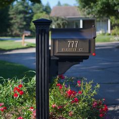 Durable Mail Posts: We use 100% high-grade Polyethylene resin in the manufacturing process - making our products durable, lightweight and highly shock resistant Four Season Use: These posts are resistant to high impact, chemicals and extreme weather conditions - this product stands true to its 'four-season use' tag with very little winter preparation Long Lasting Quality: The resin used to create our products contains built-in UV inhibitors that reduce the damaging effects of the sun - this ensu Black Mailbox Ideas, Decorative Post, Dental Molding, Dentil Molding, Black Mailbox, Large Mailbox, Mailbox Landscaping, Address Post, Mailbox Ideas