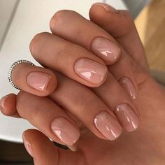 38 Timeless Neutral Short Nails For A Sophisticated Look 2 Manicure Colors, Nagel Tips, Manicure Tips, Minimal Nails, Casual Nails, Nails Manicure, Neutral Nails, Minimalist Nails, Dream Nails