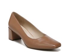 Brown Square Toe Court Shoes For Office, Brown Square Toe Office Court Shoes, Brown Square Toe Court Shoes For Fall, Brown Square Toe Heels For Work, Brown Square Toe Heels For Workwear, Square Toe Heels For Business Casual In Spring, Brown Block Heel Business Casual Heels, Brown Square Toe Court Shoes Medium Width, Brown Square Toe Court Shoes With Medium Width