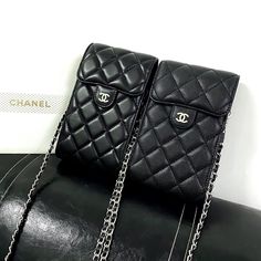 Elevate your everyday essentials with the exquisite Chanel Luxury Phone Pouch Handbag, a seamless blend of opulence, functionality, and style. Designed with the utmost attention to detail, this handbag embodies Chanel's iconic design ethos, making it the perfect small crossbody phone purse. Crafted from sumptuous leather, this handbag features Chanel's classic quilted design and iconic interlocking CC logo adorning the front. Its sleek silhouette and adjustable chain strap ensure effortless styl Designer Handbags Chanel, Chanel Sweatshirt, Purse Gucci, Handbags Chanel, Crossbody Phone Purse, Luxury Iphone Cases, Gucci Crossbody, Phone Purse, Phone Pouch