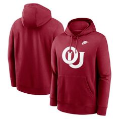 Take your fandom back in time by grabbing this Oklahoma Sooners Legacy Primary Logo Club hoodie. Constructed by Nike, this pullover features stunning throwback Oklahoma Sooners graphics on the chest. The fleece lining and comfortable cotton/polyester blend will make this your go-to when it gets chilly outside. Nike Sports Fan Apparel Sweatshirt, Collegiate Long Sleeve Hoodie With Logo Print, Nike Collegiate Sports Hoodie, Nike Collegiate Hoodie For Sports, Nike Long Sleeve Fan Apparel Hoodie, Nike Fan Apparel Hoodie, Nike Fleece Hoodie With Logo Print, Nike Long Sleeve Hoodie Fan Apparel, Nike Long Sleeve Hoodie For Fan Apparel