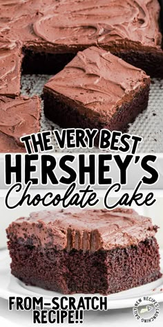 the very best hershey's chocolate cake recipe