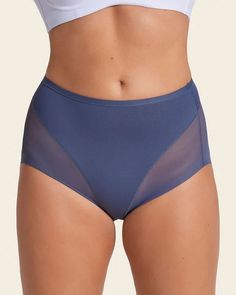 They'll see the effect, but they won't see the panty lines! This shaper panty is more than underwear: it's made with our ultra-soft flex-fit fabric for super comfy compression. It comfortably, lightly smooths out your curves by compressing your mid-to-lower tummy. The sheer SmartLace® bottom hides cellulite and doesn't show under clothes. This shaper features an innovative thong design to give your butt a little lift. Posture Corrector Bra, Shaper Panty, Compression Garment, Posture Corrector, Nude Bra, Wireless Bra, Support Bras, Nude Color, Strapless Bra