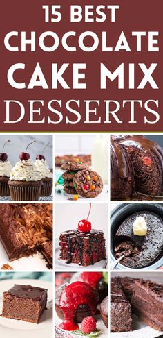 15 best chocolate cake mix desserts