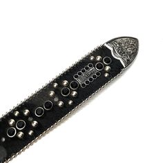 b.b. Simon 'Black Fleur-de-lis' Crystal Belt - Dudes Boutique Bb Simon Belts, Crystal Belt, Year Of Dates, Swiss Army Knife, 8 Weeks, Italian Leather, Pay Attention, 20 Years, Custom Orders