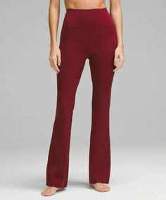 Lululemon Groove Pants, Lululemon Groove Pant, Merlot Color, Lululemon Align Pant, Red Pants, Flare Leggings, High Rise Pants, Lululemon Women, Merlot