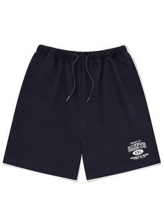 These are comfortable banding sweat shorts featuring retro mood varsity graphic. Wear yours for casual daily wear. - Elasticated drawstring waistband- Two front on-seam pockets- One back patch pocket with point logo label- Loose fit- Tentar and tumble finish to minimize distortion after wash Casual Shorts With Ribbed Waistband, Casual Athletic Shorts With Ribbed Waistband, Collegiate Style Cotton Bottoms For Summer, Summer Collegiate Style Cotton Bottoms, Collegiate Cotton Athletic Shorts, Athleisure Shorts With Letter Print For Leisure, Collegiate Cotton Bottoms For Streetwear, Casual Athletic Shorts With Letter Print For Leisure, Cotton Drawstring Shorts For Streetwear