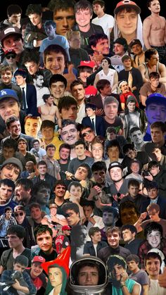 a collage of many different people and faces