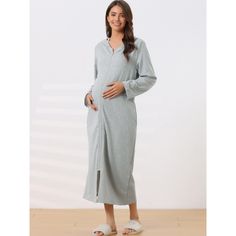 Womens Hoodie Zip Up Closure Pajama Nightshirt Long Sleeve Robe Loungewear with Pocket. This Hoodie Zip Up Nightshirt is the perfect choice for daily wear, or lounging wear at home. Versatile long dress for all occasions! With a loose casual maxi length, zip-up closure, soft fabric, and perfect hoodie design, this robe is everything you need for fully luxurious lounging wear. With a fully zip-up closure, practical pocket, and hoodie design, this nightshirt robe is everything you need for loungin Robe Loungewear, Zip Hoodies Womens, Long House, Womens Hoodie, Hoodie Zip, House Dress, Night Shirt, Long Hoodie, Hoodie Design